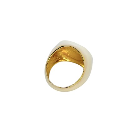 ring metallic with white smalto3